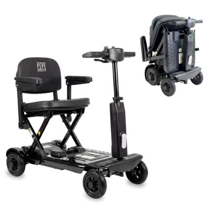 Scooter eléctrico de plegado automático PEPE negro