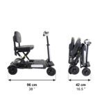Scooter eléctrico plegable PEPE blanco