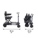 Scooter eléctrico de plegado automático PEPE blanco
