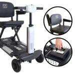 Scooter eléctrico de plegado automático PEPE blanco
