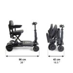 Scooter eléctrico de plegado automático PEPE negro