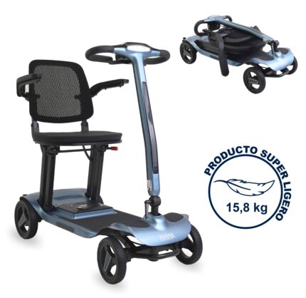 Scooter eléctrico plegable de magnesio KMINA azul