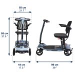 Scooter eléctrico plegable de magnesio KMINA azul