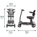Scooter eléctrico plegable de magnesio KMINA gris