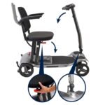 Scooter eléctrico plegable de magnesio KMINA gris